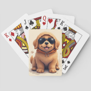 Jeu De Cartes Chien Kawaii Terre-Neuve Drôle