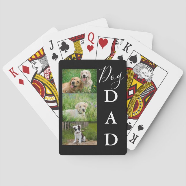 Jeu De Cartes Chien papa 3 Photo Collage (dos)