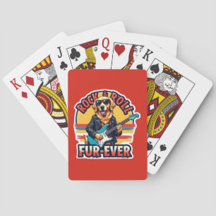 Jeu De Cartes Chien Retriever doré Rock and Roll Fur-Ever