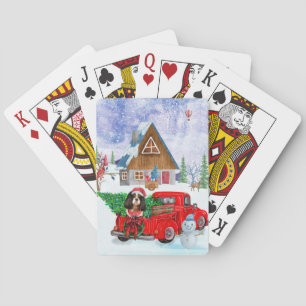 Jeu De Cartes Chien Roi Cavalier En Livraison De Noël Camion Nei