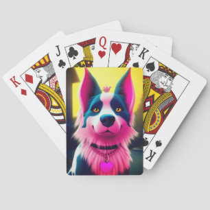 Jeu De Cartes Chien rose