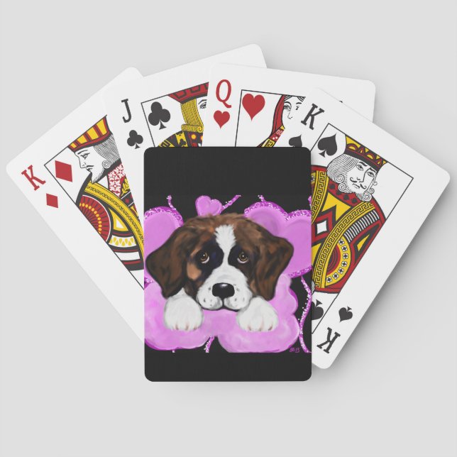 JEU DE CARTES CHIEN SAINT-BERNARD  (dos)