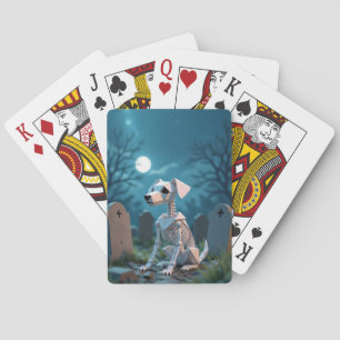 Jeu De Cartes Chien squelette d'Halloween Origami