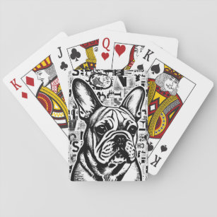 Jeu De Cartes Chien-taureau français Jouer aux cartes