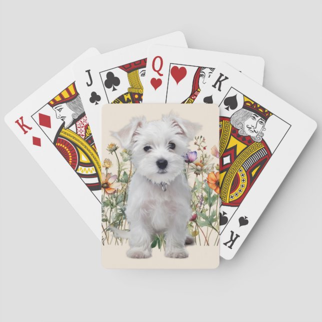 Jeu De Cartes Chien Terrier de West Highland (dos)