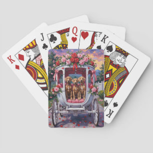 Jeu De Cartes Chien Weimaraner Saint-Valentin 