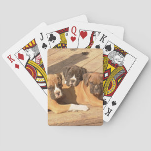 Jeu De Cartes Chiens de boxe jouant aux cartes