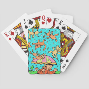 Jeu De Cartes Chiens de chats Jouer à la carte Deck