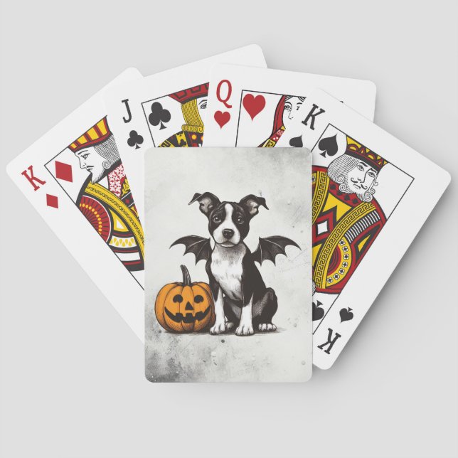Jeu De Cartes Chiens de Halloween (dos)