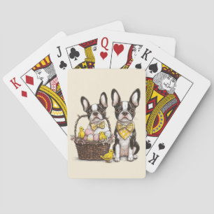 Jeu De Cartes Chiens de Pâques Boston Terrier