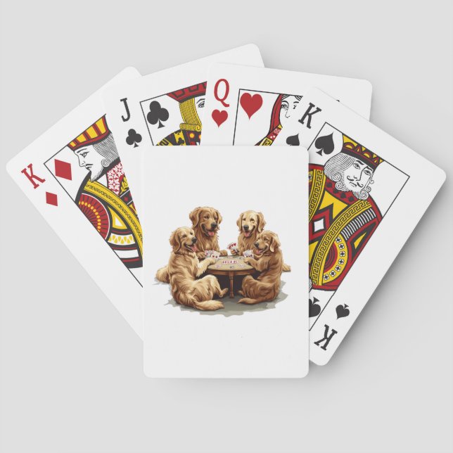 Jeu De Cartes Chiens De Retriever Mignons Jouer Des Cartes (dos)