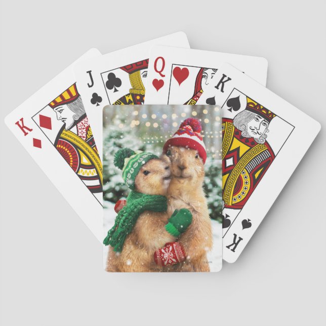 Jeu De Cartes Chiens des Prairies de Noël (dos)