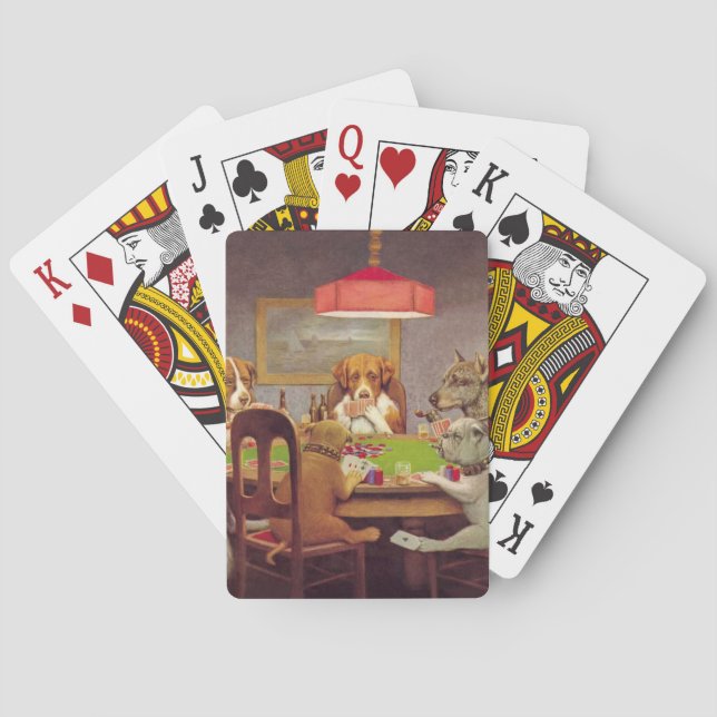 Jeu De Cartes Chiens jouant au poker (dos)