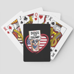 Jeu De Cartes Chiens pour Trump : Patriots à la mâchoire