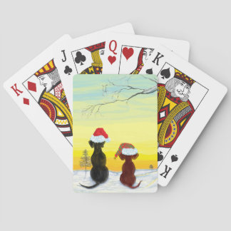 Jeu De Cartes chiens printaniers festifs