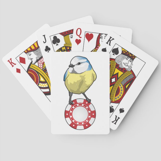 Jeu De Cartes Chiffres de Poker Oiseau (dos)