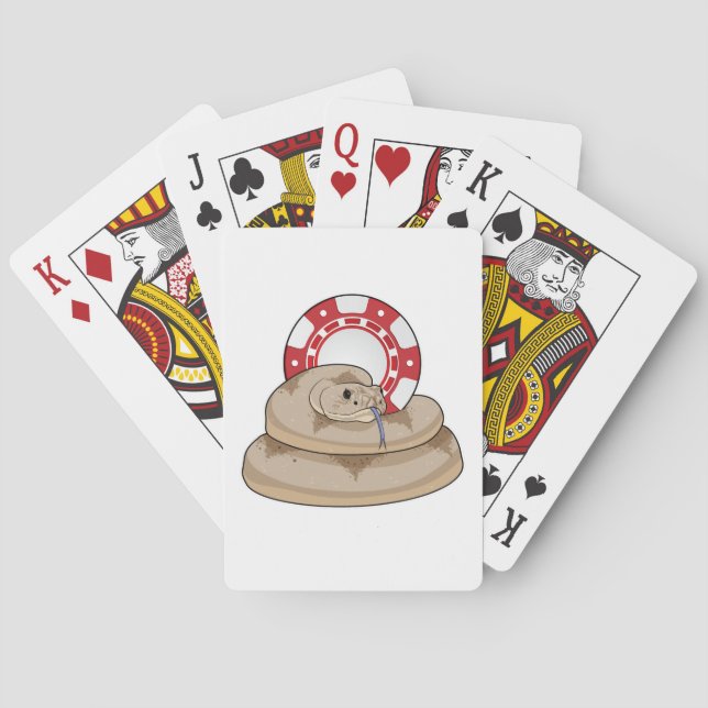 Jeu De Cartes Chiffres de Poker Snake (dos)