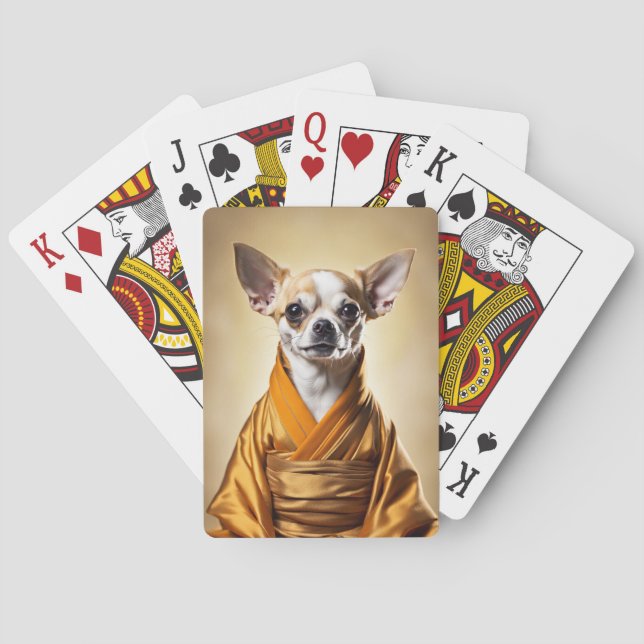 Jeu De Cartes Chihuahua bouddhiste (dos)