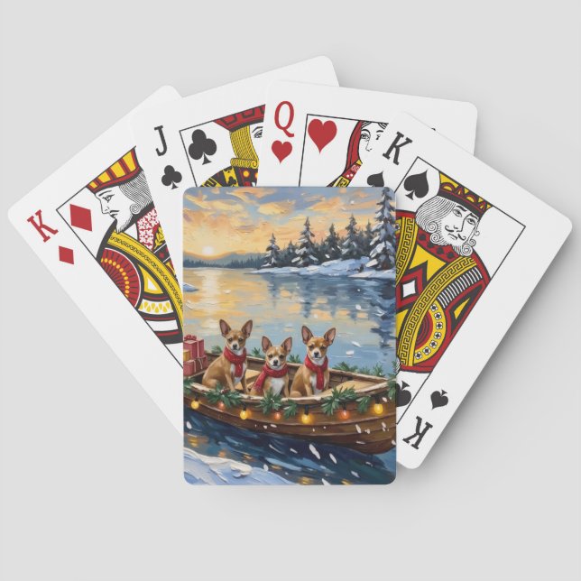 Jeu De Cartes Chihuahua Christmas Boat Holiday (dos)