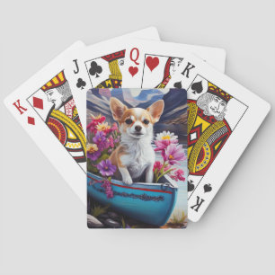 Jeu De Cartes Chihuahua sur une pagaie : Une aventure panoramiqu