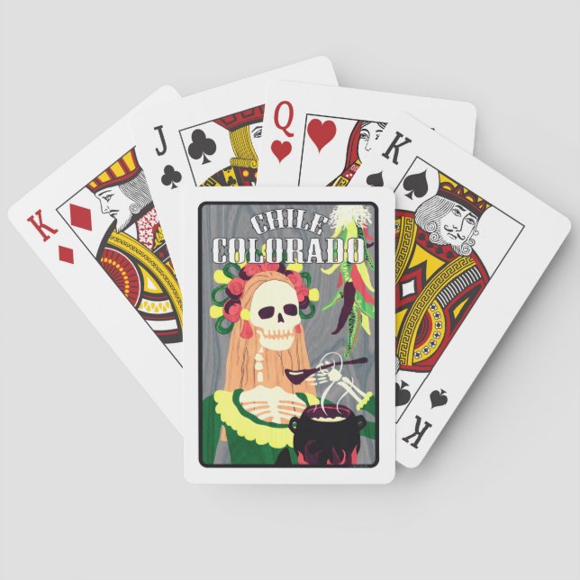 Jeu De Cartes chile colorado (schéma cool) (dos)