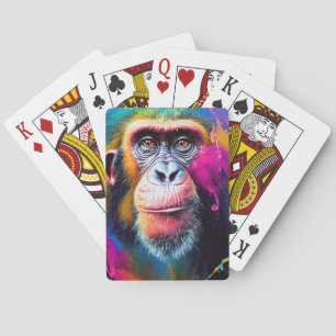 Jeu De Cartes Chimpanzé Ape Animal Discovery Adventure Nature