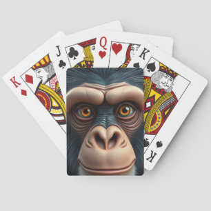 Jeu De Cartes Chimpanzé fou mignon
