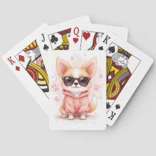 Jeu De Cartes Chin Japonais Drôle Kawaii Chien