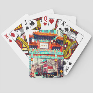 Jeu De Cartes Chinatown, Washington DC. USA