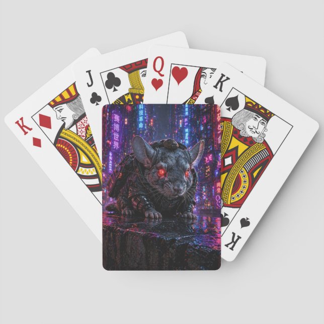 Jeu De Cartes Chinchilla Cyberpunk (dos)