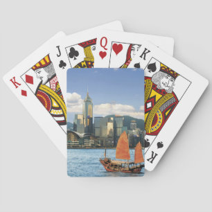 Jeu De Cartes Chine; Hong Kong; le port de Victoria; port;A