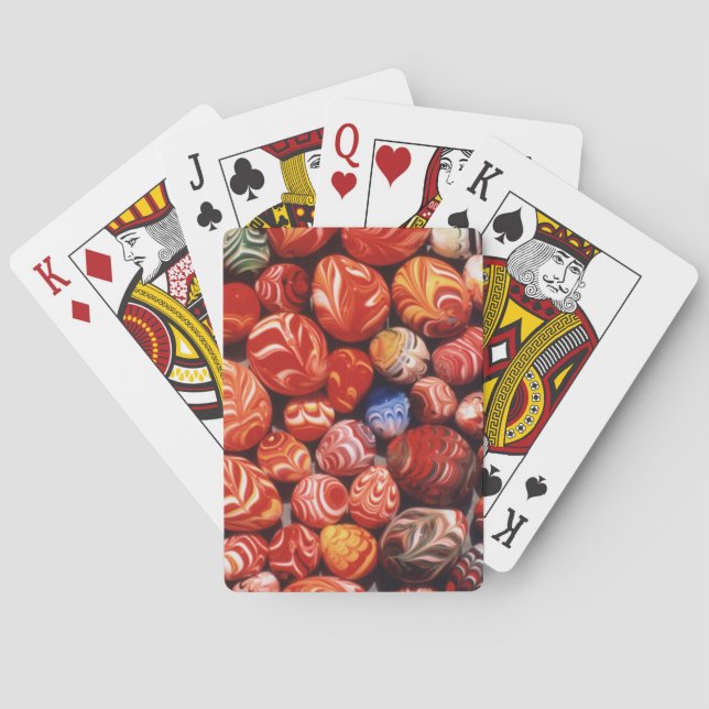 Jeu De Cartes Chine, Tombes Ming, Souvenirs de verre peint (dos)