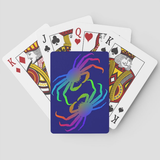 Jeu De Cartes Chionoecetes Opilio Crabe Silhouette (dos)