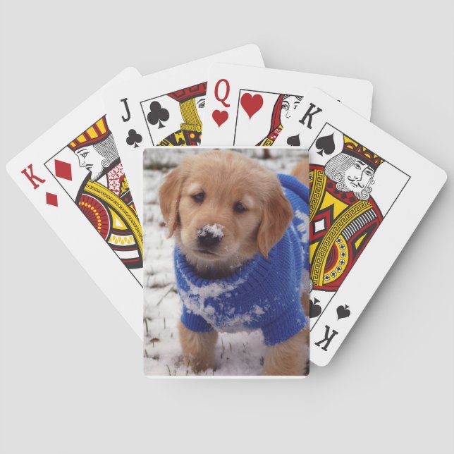 Jeu De Cartes Chiot de golden retriever (dos)