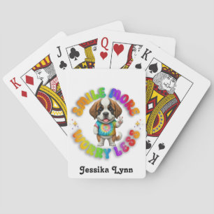 Jeu De Cartes Chiot Positif Santé Mentale Personnaliser