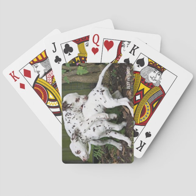Jeu De Cartes Chiots mignons qui jouent (dos)