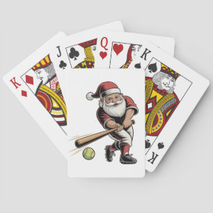 Jeu De Cartes Chirstmas Softball Jouer Santa Claus Sport