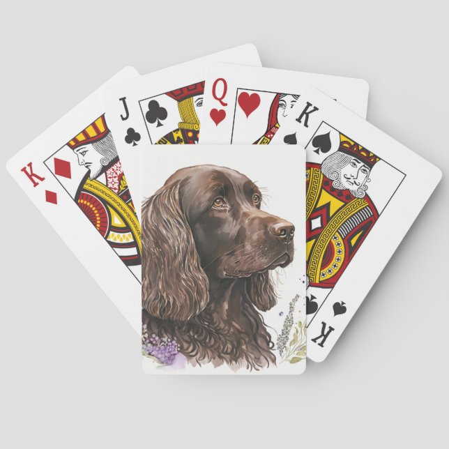 Jeu De Cartes Chocolat Brown Cocker Spaniel (dos)