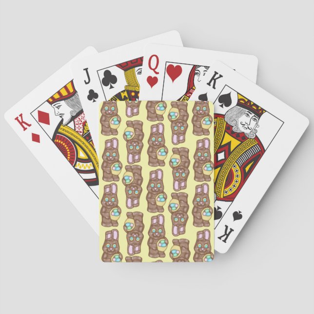 Jeu De Cartes Chocolat Bunnies - Cartes Jaunes (dos)