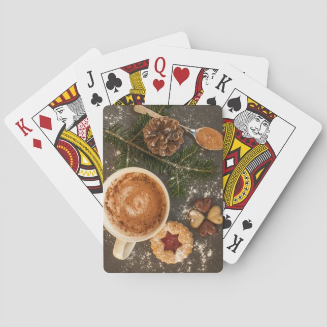 Jeu De Cartes Chocolat chaud de Noël (dos)