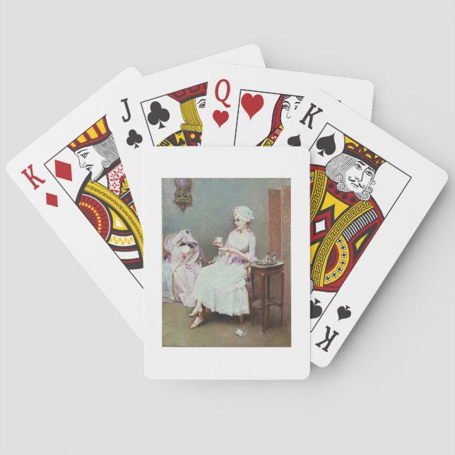 Jeu De Cartes Chocolat chaud (huile sur toile) (dos)