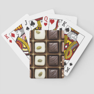 Jeu De Cartes Chocolat de luxe fait main dans une boîte