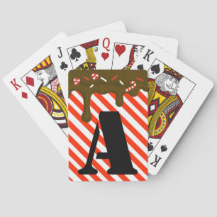 Jeu De Cartes chocolat de Noël goutte poivrée bonbons xmas c