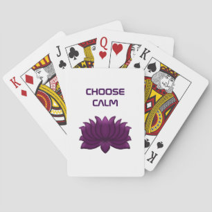 Jeu De Cartes Choisissez Fleur de Lotus Violet Calme 