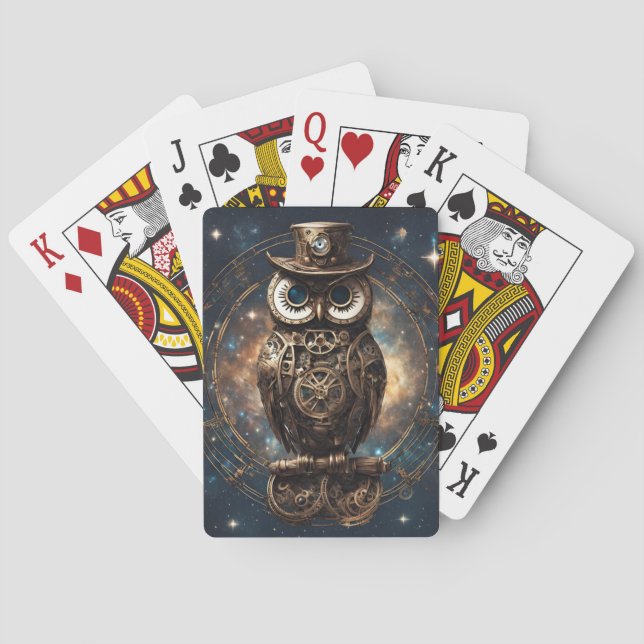 Jeu De Cartes Chouette à vapeur (dos)