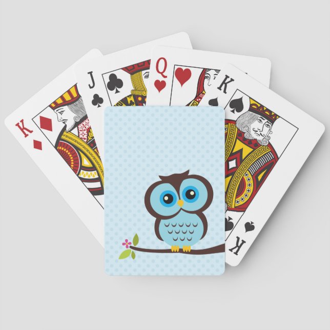 Jeu De Cartes Chouette bleue (dos)