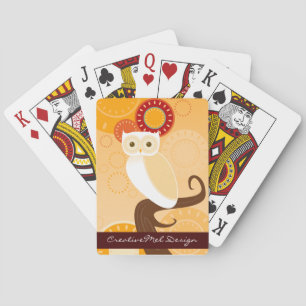 Jeu De Cartes Chouette couché de soleil JO Personnalisé