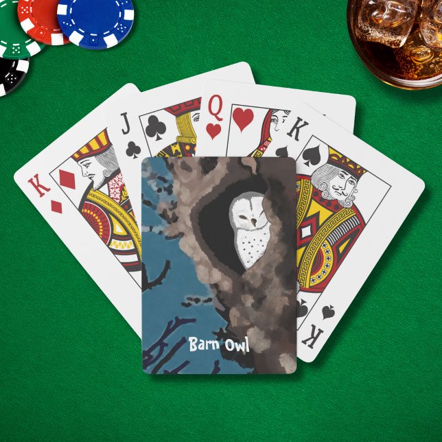 Jeu De Cartes Chouette effraie endormie (Créateur téléchargé)