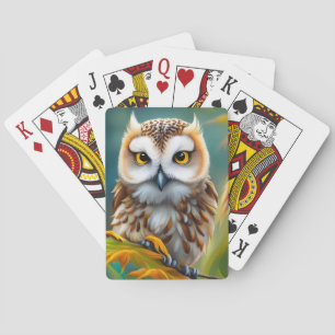 Jeu De Cartes chouette farfelue mignonne