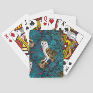 Jeu De Cartes Chouettes, fougères, chênes et baies 3